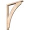 Ekena Millwork Thorton Block Smooth Bracket w/ Offset Brace, Douglas Fir, 3 1/2"W x 26"D x 34"H BKT0402X26X34THR05SDF - alternate 1